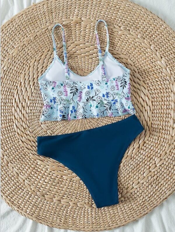 ruffle tankini women swimwear