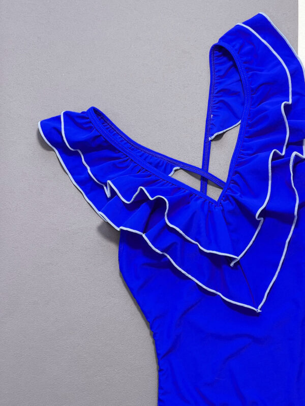 royal blue one piece swimsuit women swimwear