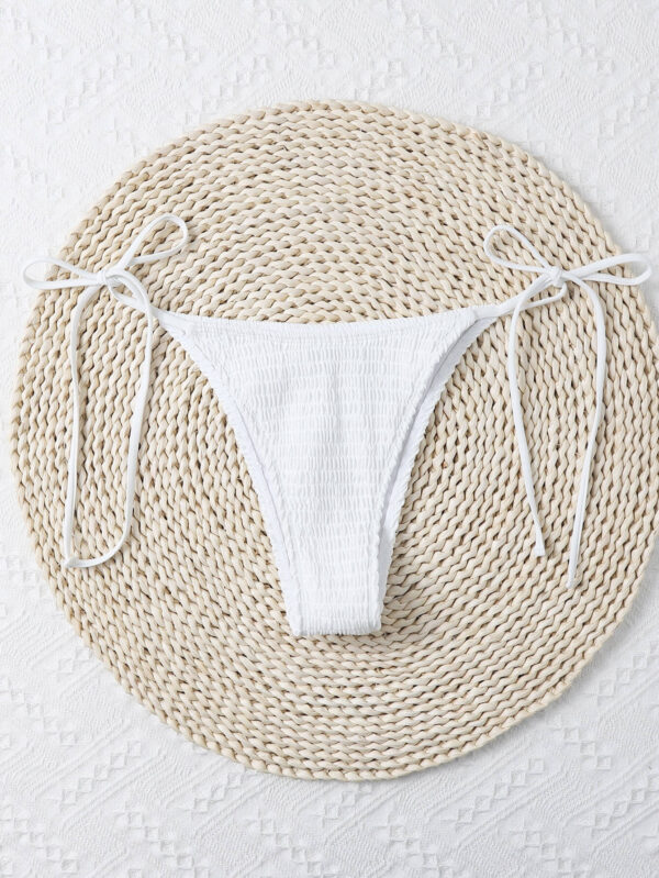 shirred/textured/smocked bikini bottoms women swimwear