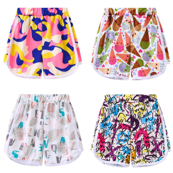 colorful girl boardshorts