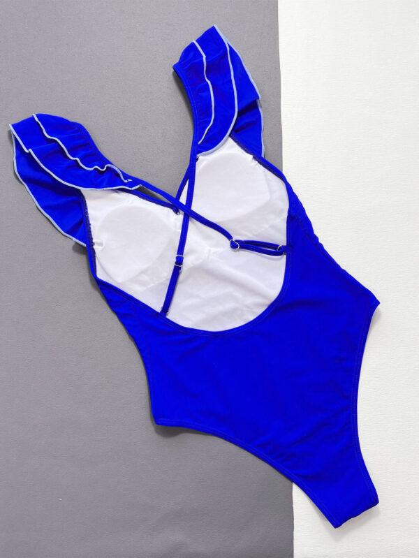 royal blue one piece swimsuit women swimwear