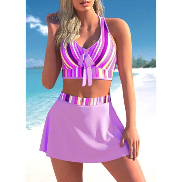 tankini with skirt women swimwear