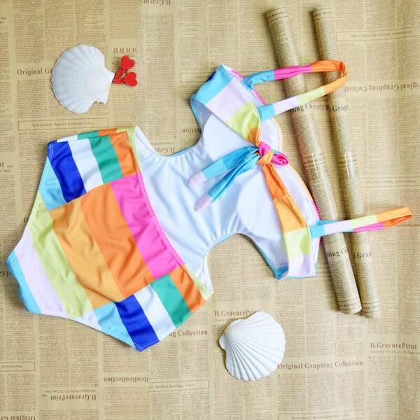 rainbow/colorful one piece swimsuit women swimwear