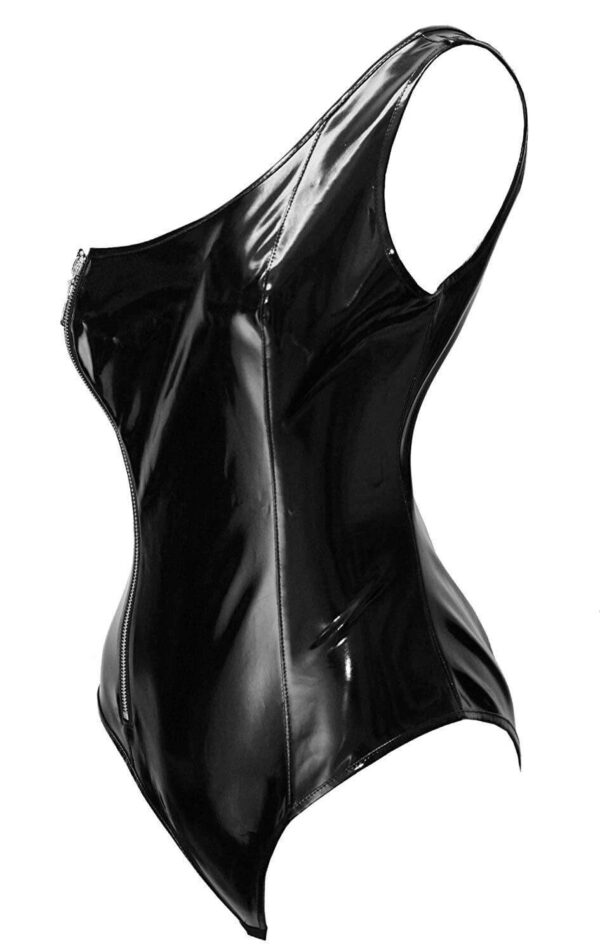 leather one piece swimsuit women swimwear