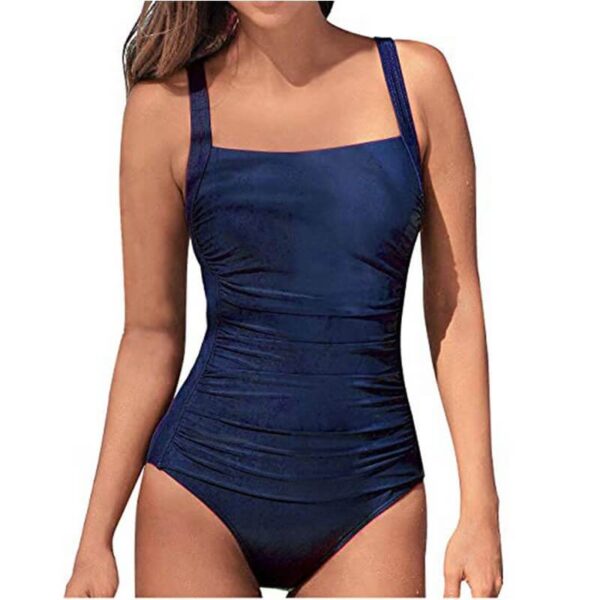 ruched/shirred one piece swimsuit women swimwear
