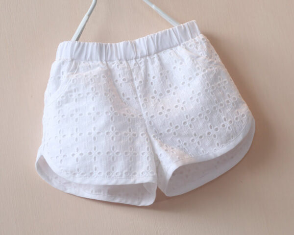 hollow pattern girl shorts