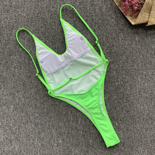 neon one piece swimsuit women swimwear