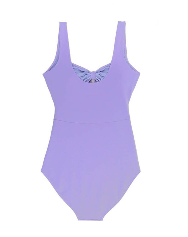 violet/lilac one piece swimsuit women swimwear