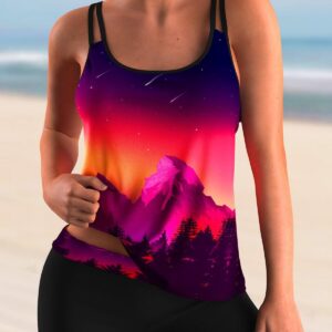 tankini with shorts women swimwear