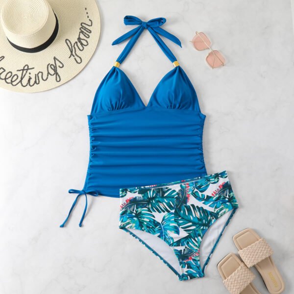 ruched tankini women swimwear