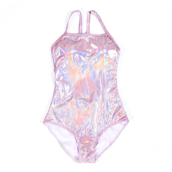 shiny one piece swimsuit women swimwear
