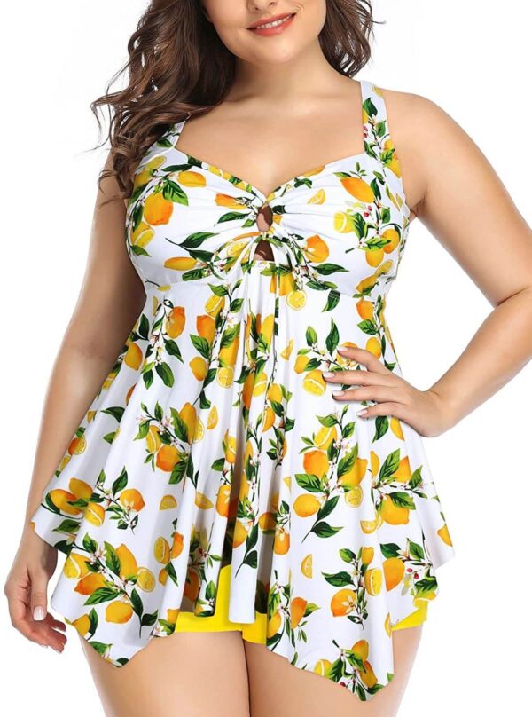 plus size tankini women swimwear