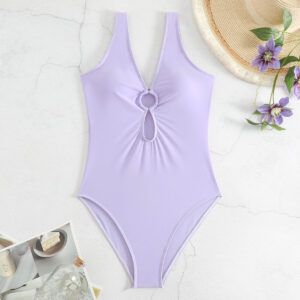 deep v monokini swimsuit women swimwear