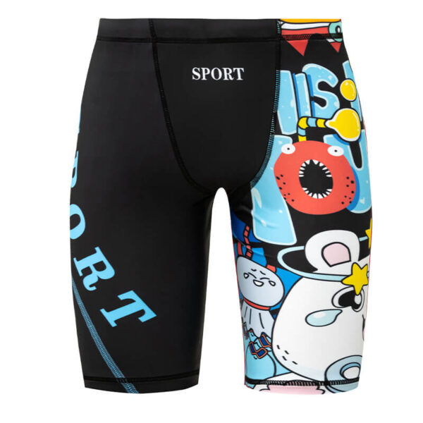funny print boy trainning swimwear