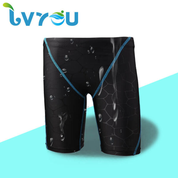 allover print boy trainning swimwear