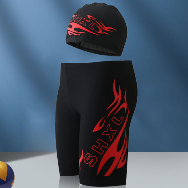 long and short boy trainning swimwear
