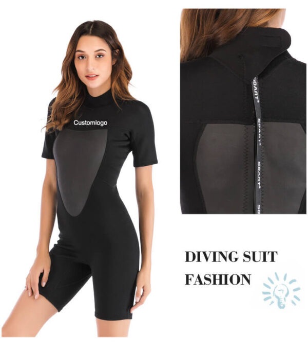 2mm women wetsuit diving suit
