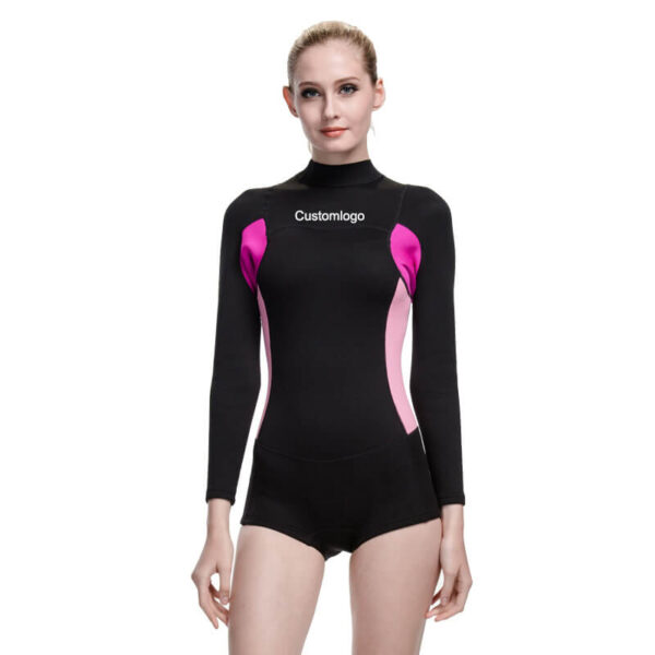 2mm women side colordiving suit