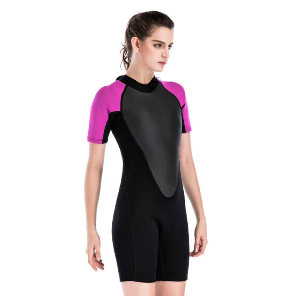 2mm women short sleeve wetsuit diving suit