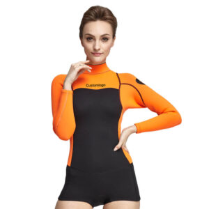 2mm women long sleeve diving suit