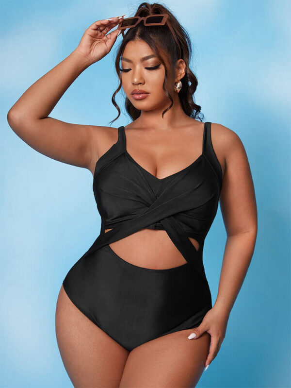 orange monokini swimsuit women swimwear