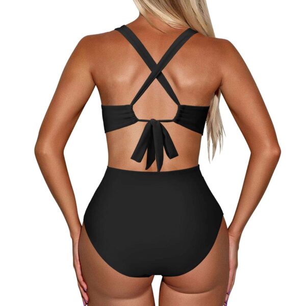 winter fantasy wrap front cutout monokini swimsuit women swimwear