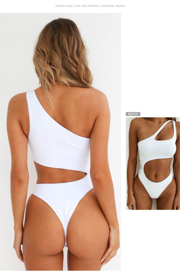 white monokini swimsuit women swimwear