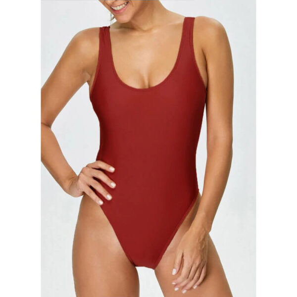 low back/open back/scoop one piece swimsuit women swimwear