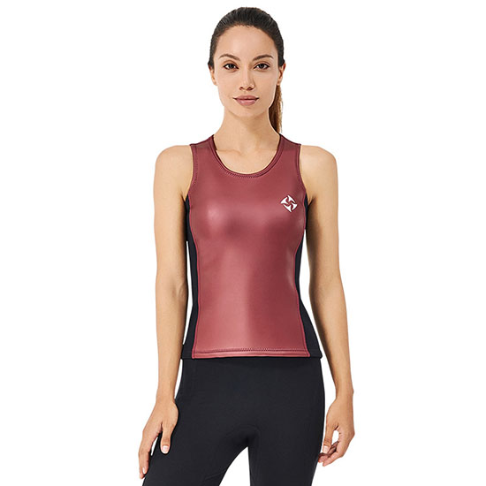 2mm sleeveless rash guard women's swimsuit