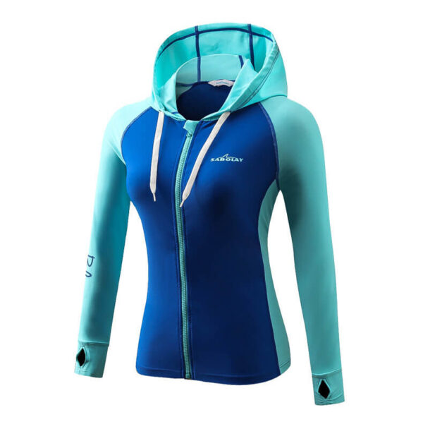 hooded / cap sleeve rash guard women's swimsuit