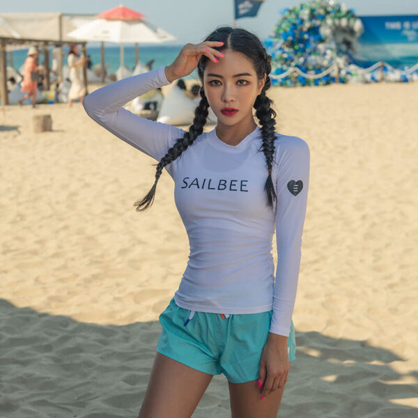 rash guard with bra women's swimsuit
