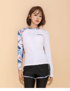 zip up rashie women's swimsuit
