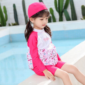 girls long sleeve floatsuit