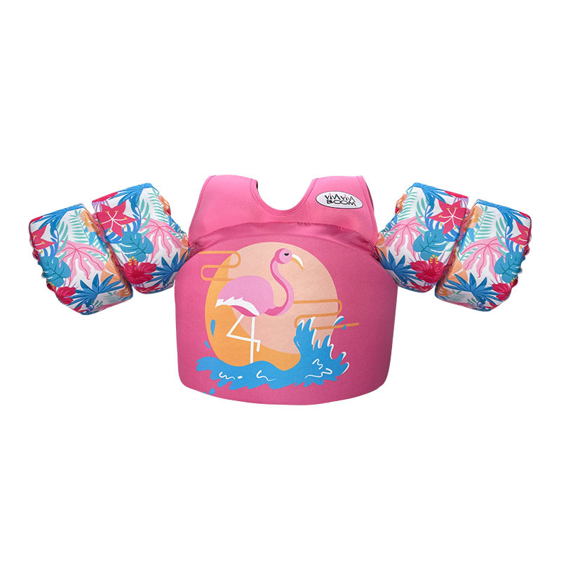 water park float kids swim cartoon sleeves arm ring children safety life vest