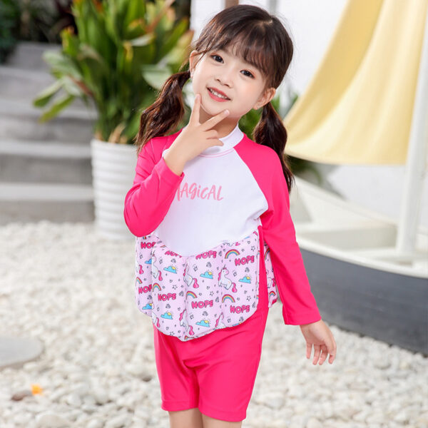 girls long sleeve floatsuit