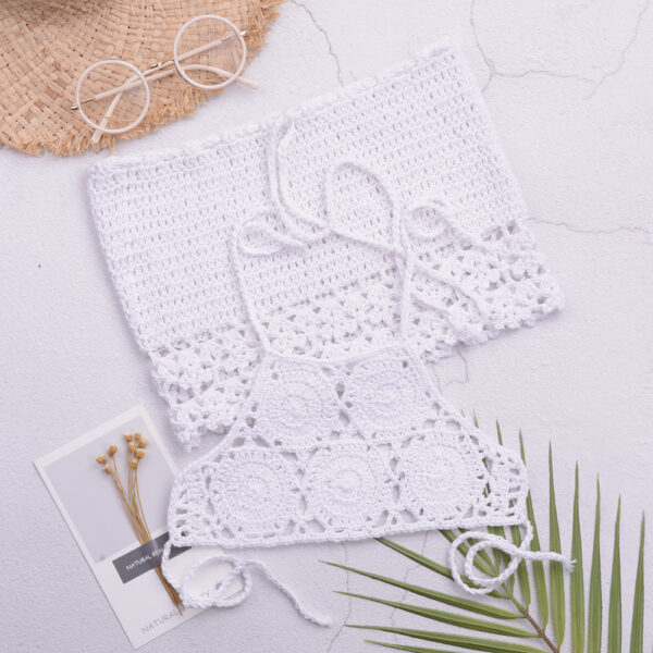 girls crochet bikini swimsuit