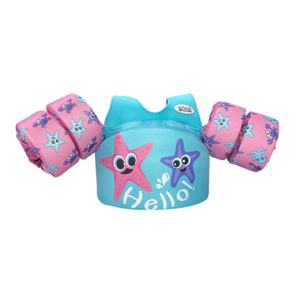 water park float kids swim cartoon sleeves arm ring children safety life vest