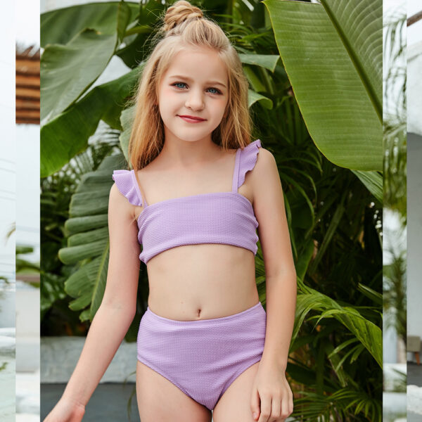 purple bikini one piece swimsuit for girls