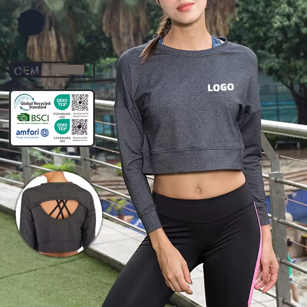 services fitness short sleeve yoga wear sports crop top women's blouse shirts yoga sports t shirt