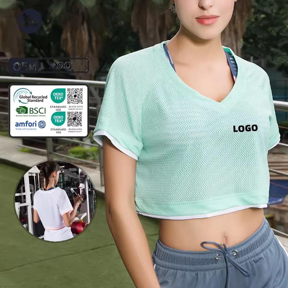 quick dry classic blank running fitness sport femme top tight short sleeve yoga tshirt