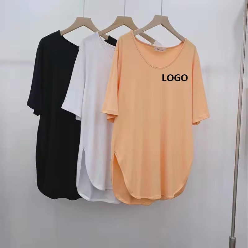summer custom fitness short sleeves oversize shirt shirt for women