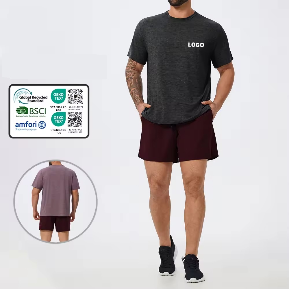 2new fashion custom logo high quality blank washed oversized boxy cropped t shirt men