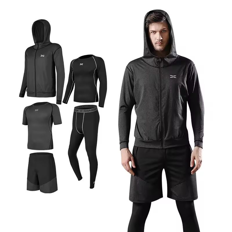 custom luxury activewear large gym set clothing tracksuit running wear sportswear man