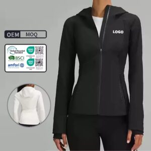 custom baseball classic zipper fitness coat women sport jacket